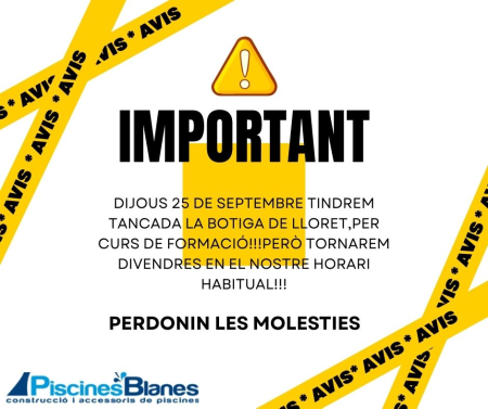 DIJOUS 25 DE SEPTEMBRE!!