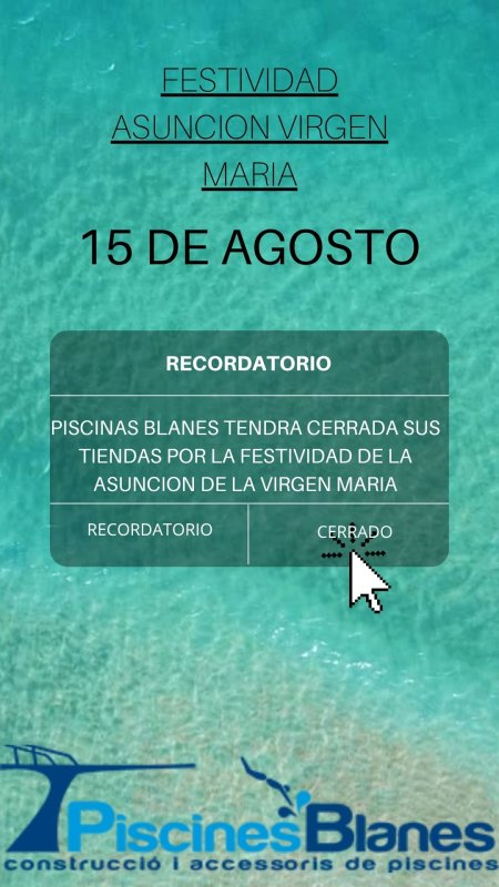 RECORDATORI FESTA 15 D´AGOST!!!