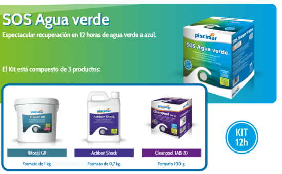 KIT PISCIMAR SOS AGUA VERDE