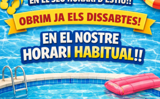 HORARI D´APERTURA DE LES NOSTRE BOTIGUES!!!