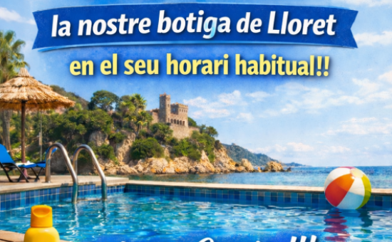 Tornem a obrir la Nostre Botiga de Lloret!!!