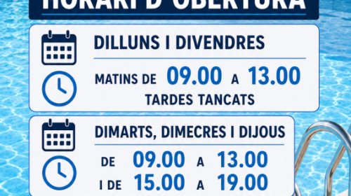 HORARIO TIENDA VERANO 2026 LLORET